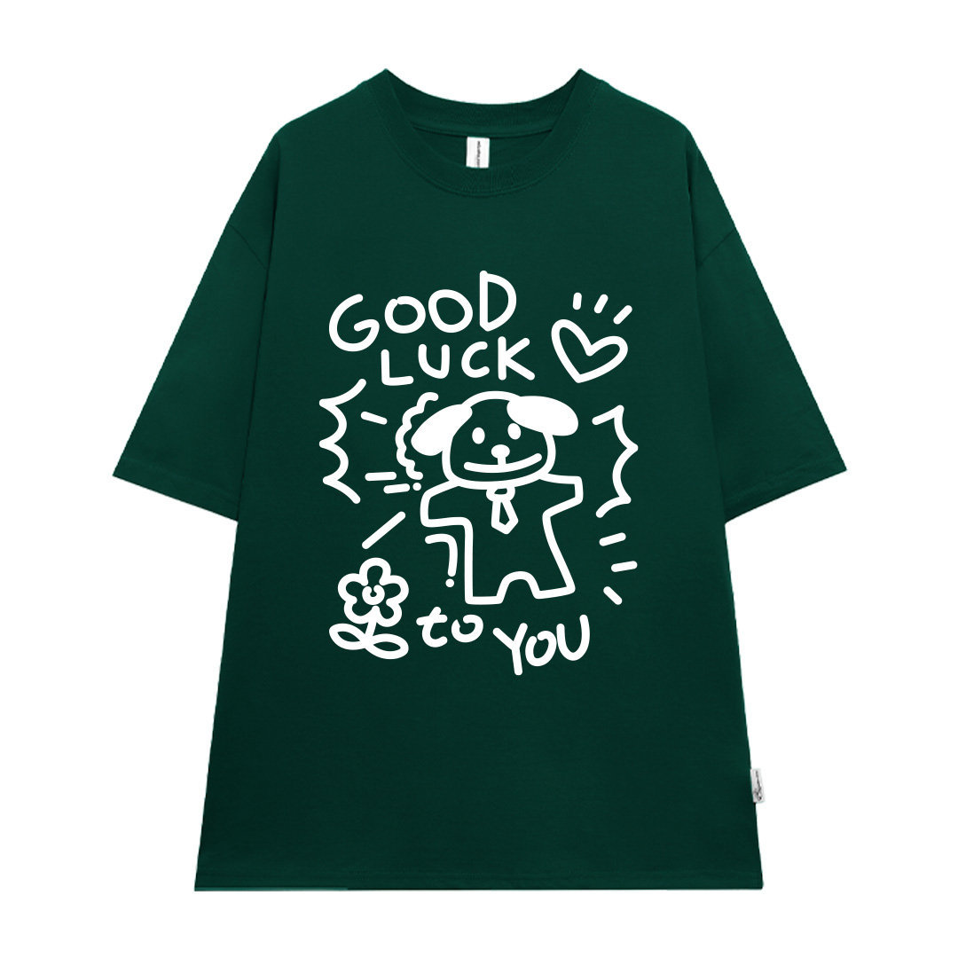 Áo thun cặp đôi couple chú cún đáng yêu from rộng ATD1365 Miucho vải cotton cổ tròn in artwork_thumbnail_21