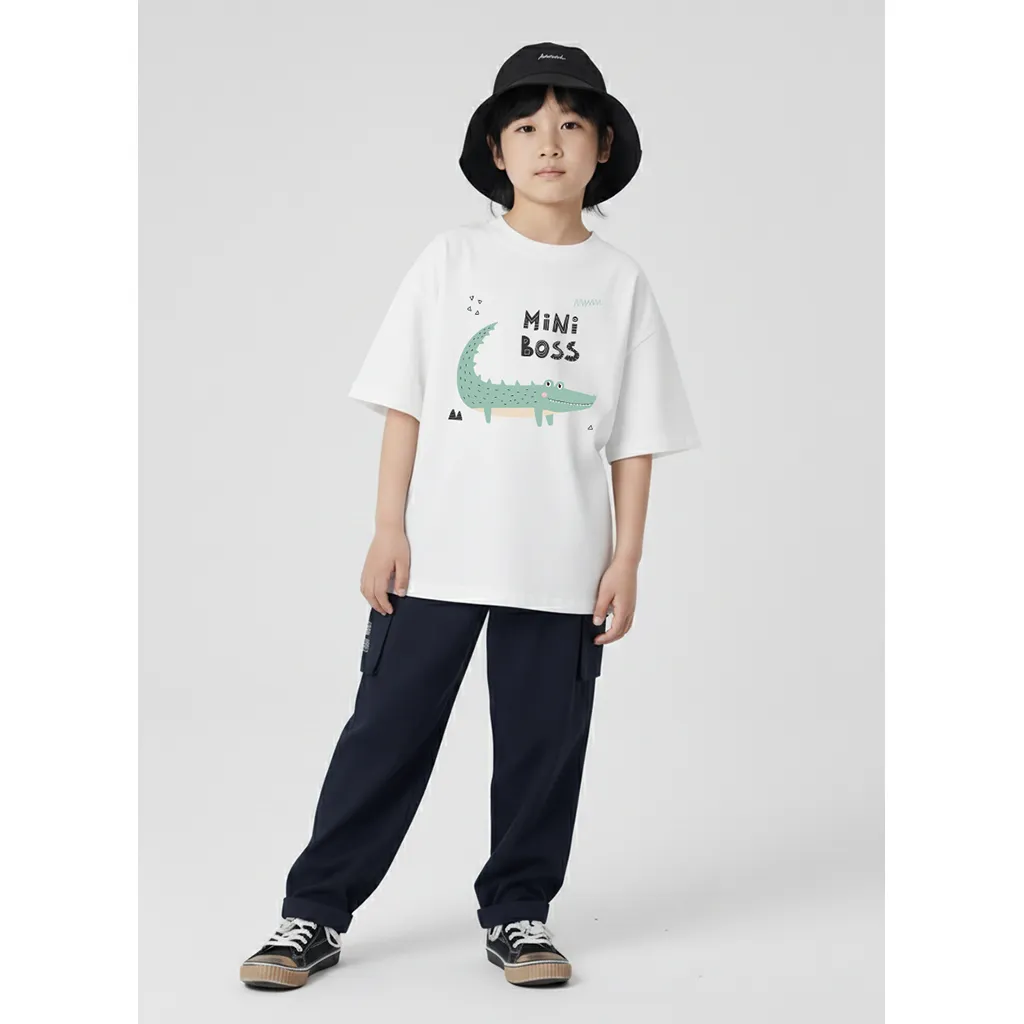 Áo thun bé trai bé gái Mini Boss Kado 3201_thumbnail_2