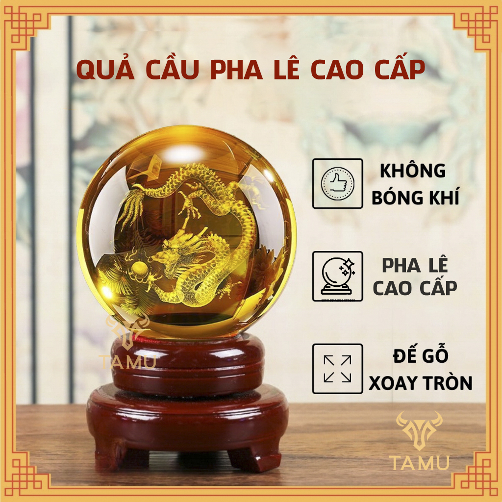 12cm-Quả cầu pha lê hình rồng + Tặng đế gỗ_thumbnail_1