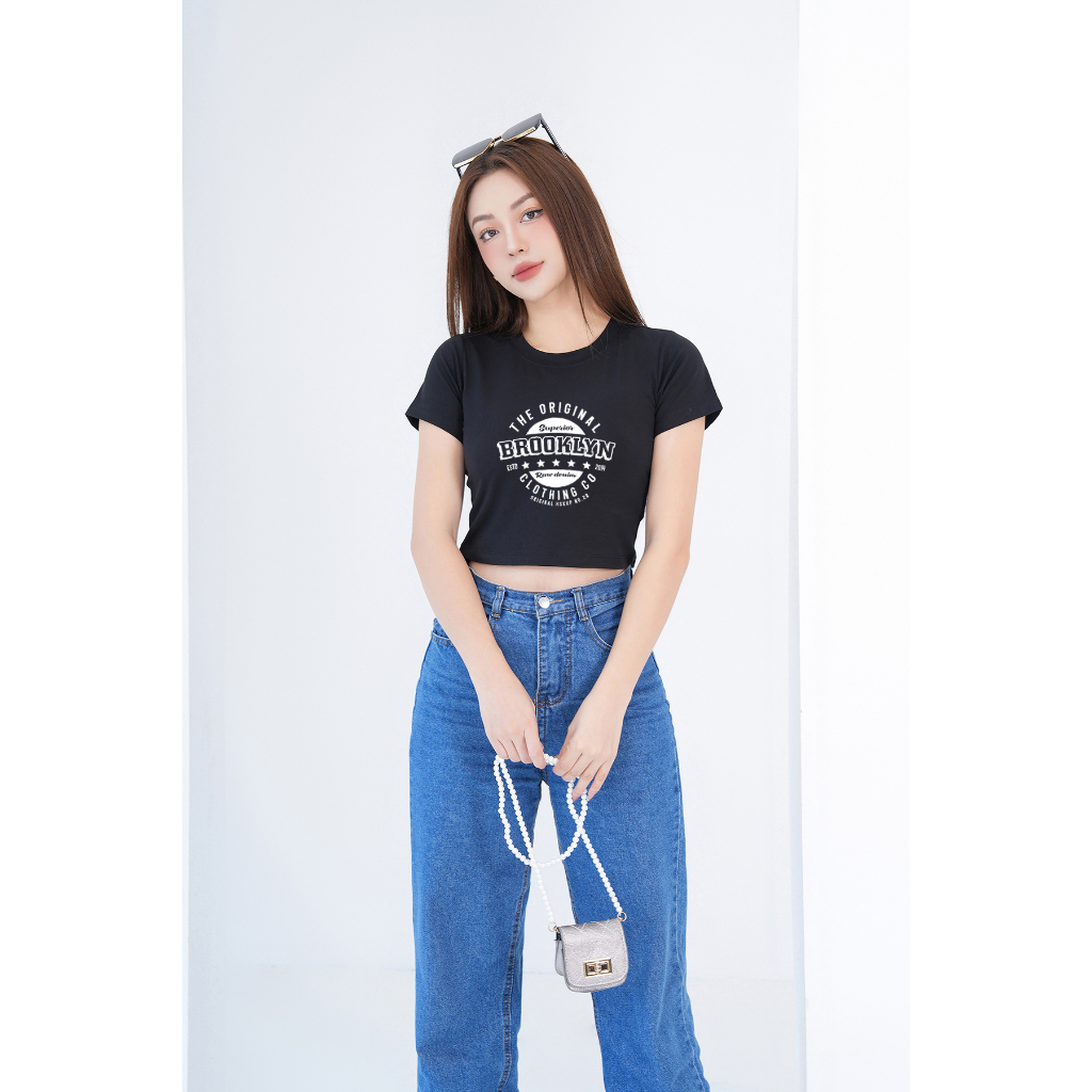 Áo croptop nữ LOZA ' BROOKLYN'  form ôm Mã CR6378_thumbnail_2