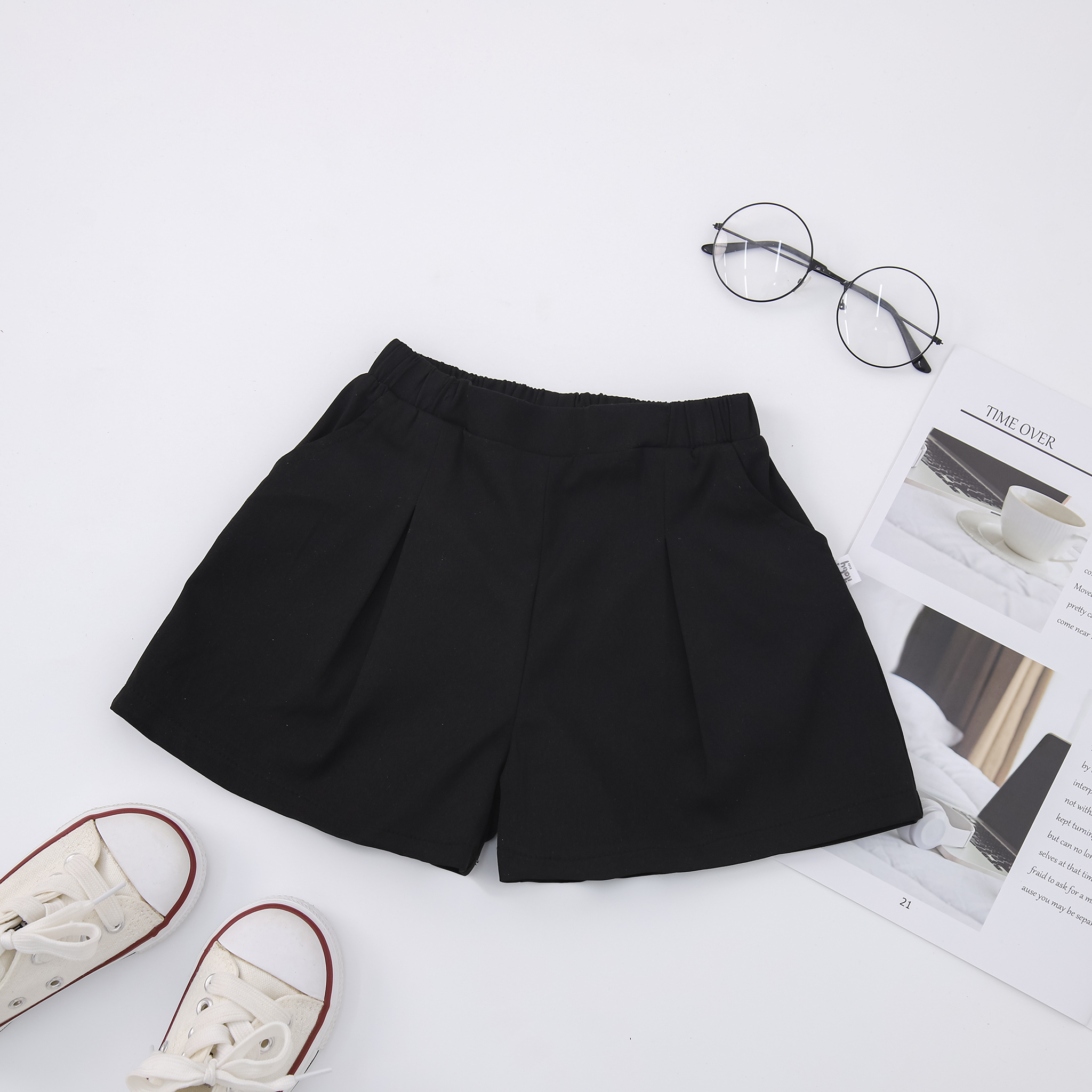 Quần short xếp ly bé gái_thumbnail_1