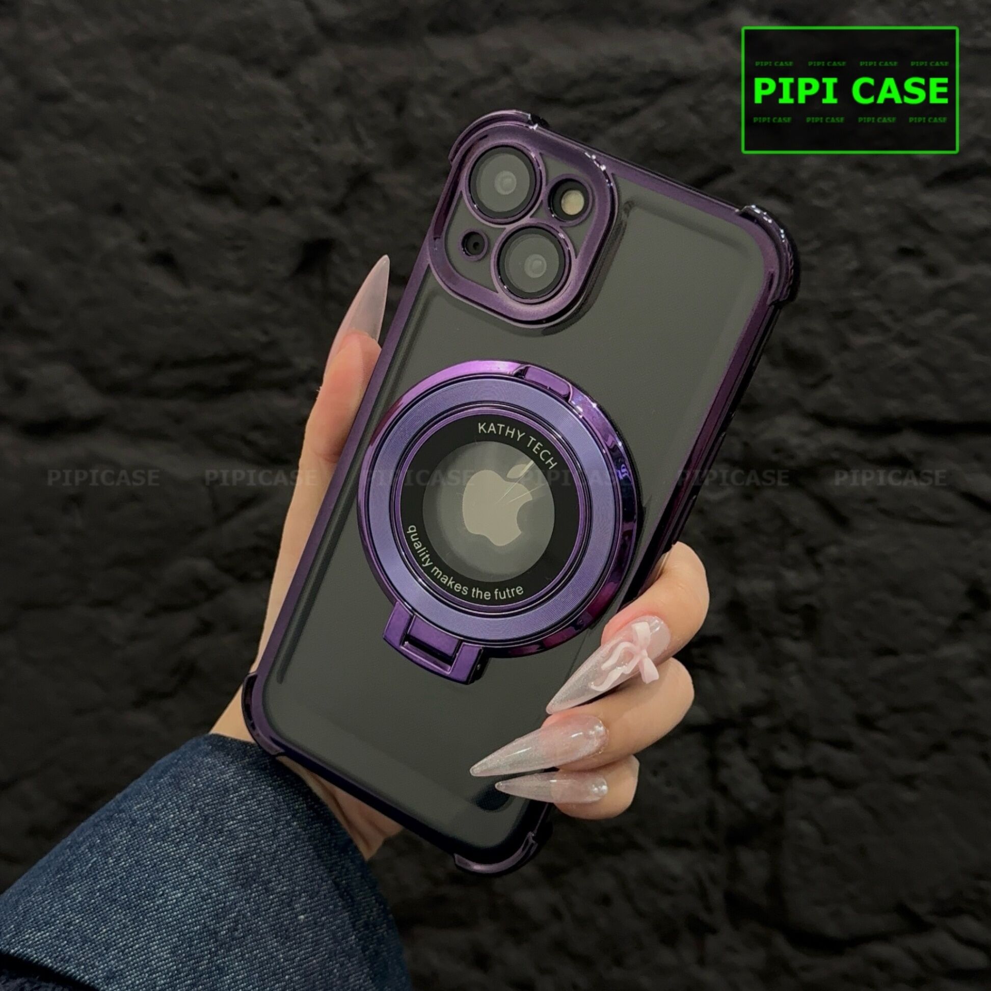Ốp Lưng iPhone 15 - Ven - Tím