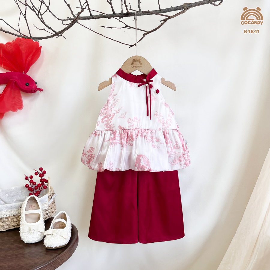 Bộ yếm ĐỎ Mai Hoa