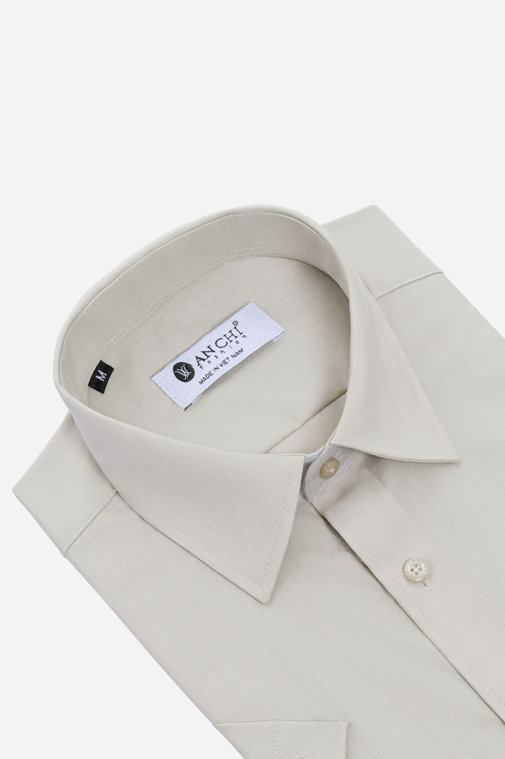 Sơ Mi Trơn Cộc Tay Nam Trung Niên Chất Liệu Cotton Nhập Khẩu Màu Xanh Lơ_thumbnail_21