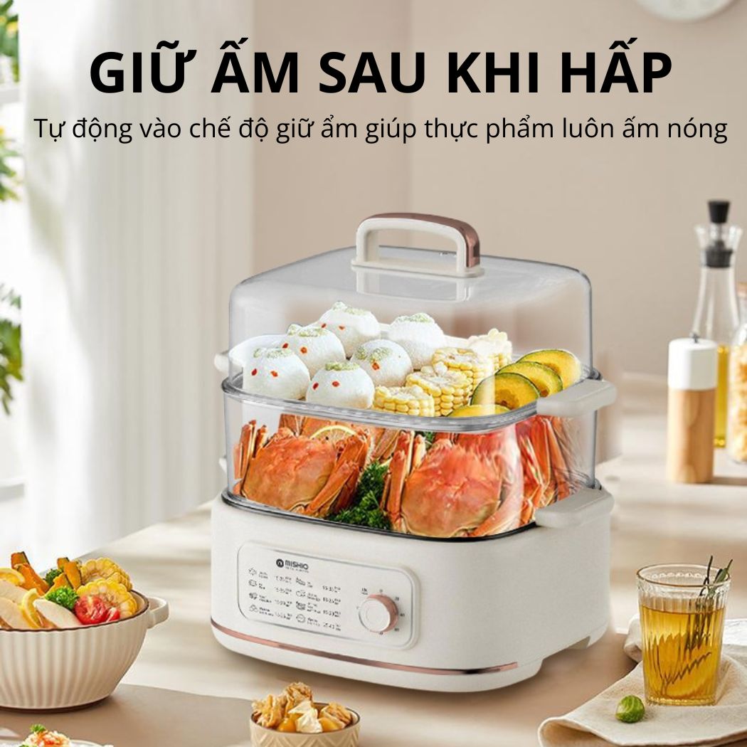 Nồi lẩu hấp thủy nhiệt Mishio MK382 tặng bình đun cao cấp_thumbnail_10