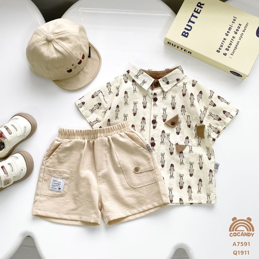 Quần cộc BE ĐẬM túi COCANDY