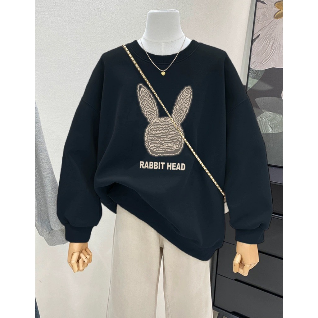 [Form Rộng] Áo sweater nữ màu đen in hình nhiều mẫu - Loza G0115_thumbnail_10