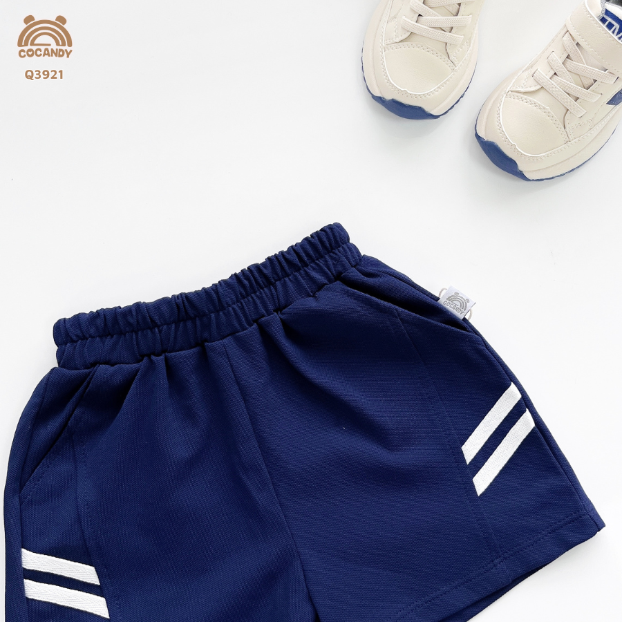 Quần cộc XANH THAN cá sấu 2 vạch trắng_thumbnail_2