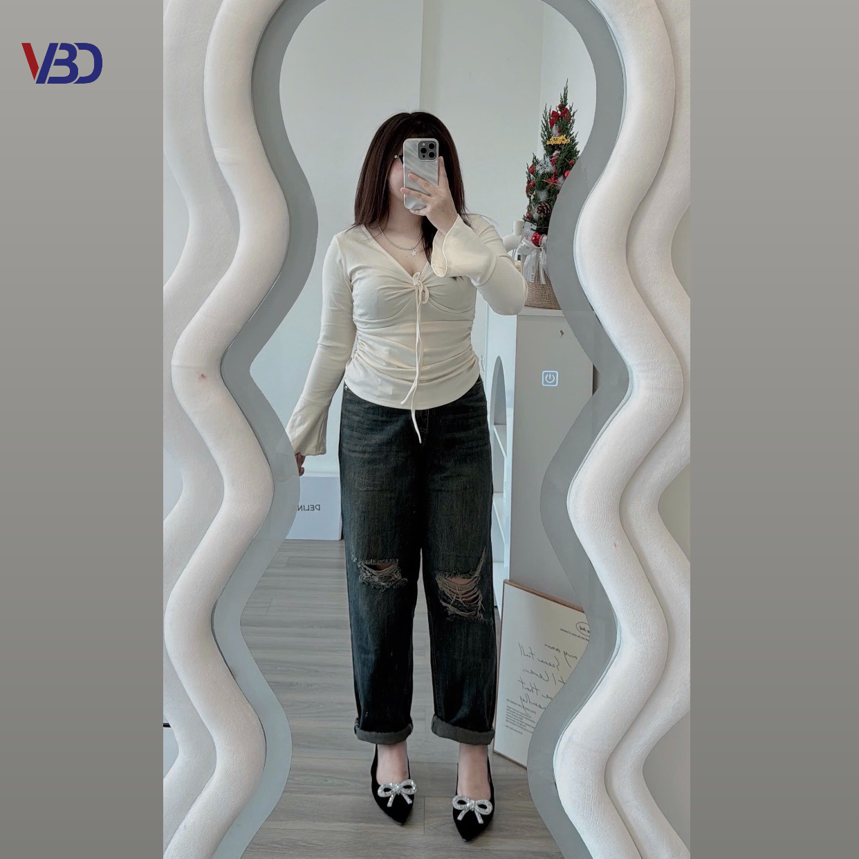 Quần baggy lưng thun rách kiểu bigsize QJ360 dành cho nàng béo mập từ 55-90kg_thumbnail_18