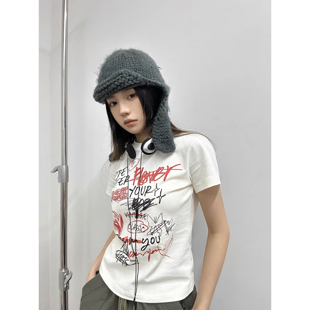 Áo thun baby tee AB002 Miucho chất vải cotton in brand name_thumbnail_5