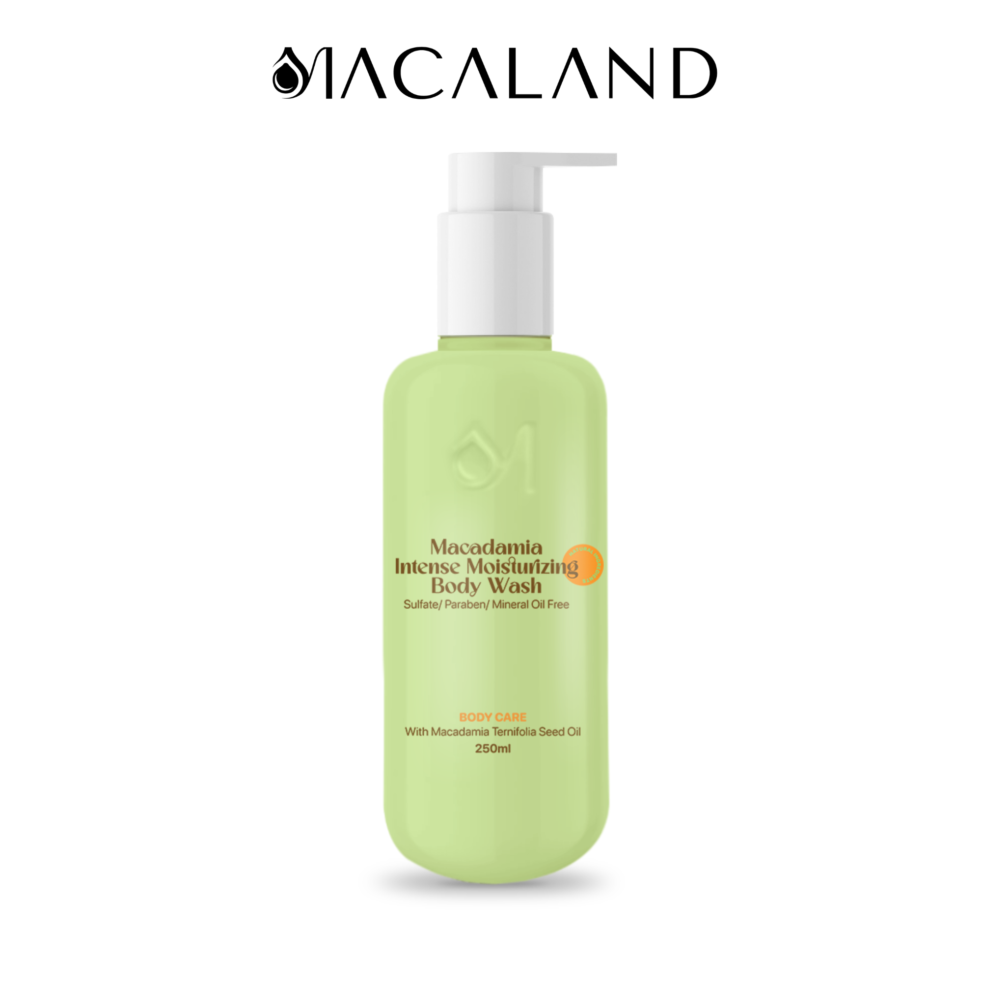 Sữa Tắm Dưỡng Ẩm Mắc Ca MACALAND 250ml Không Sulfate, Cấp Ẩm, Dưỡng Da Sáng Mịn