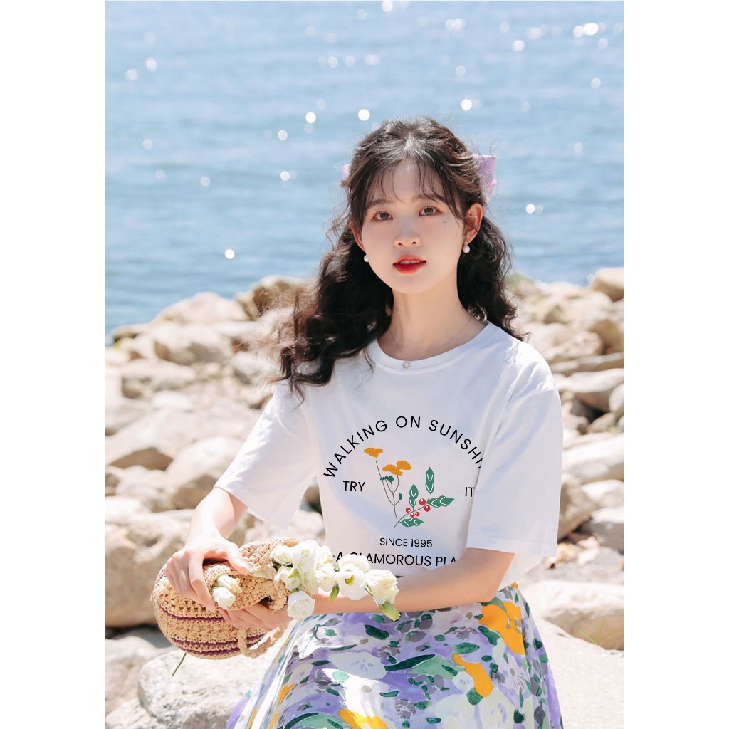 Áo thun nữ màu xinh form vừa regular ARD928 Miucho Chic in mix_thumbnail_5