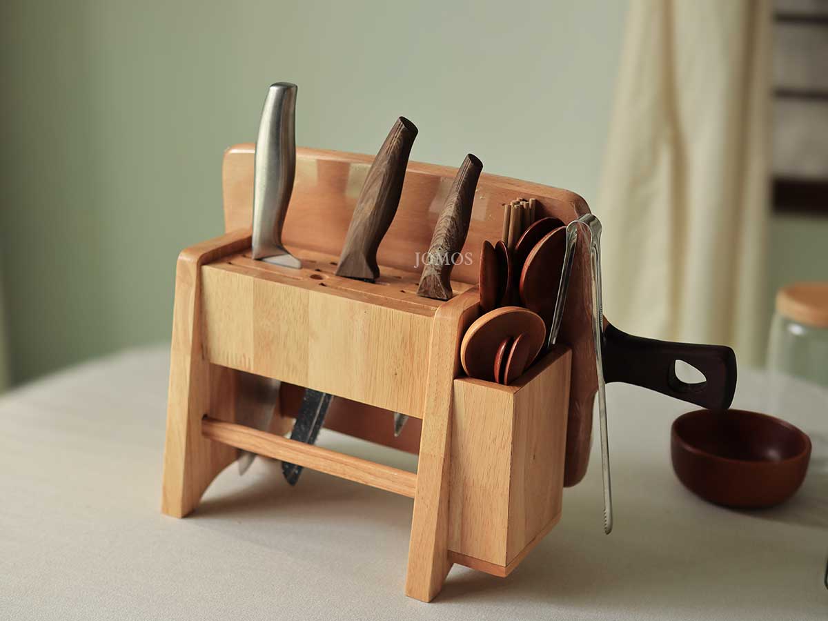 Kệ dao thớt để bàn bằng gỗ J000374