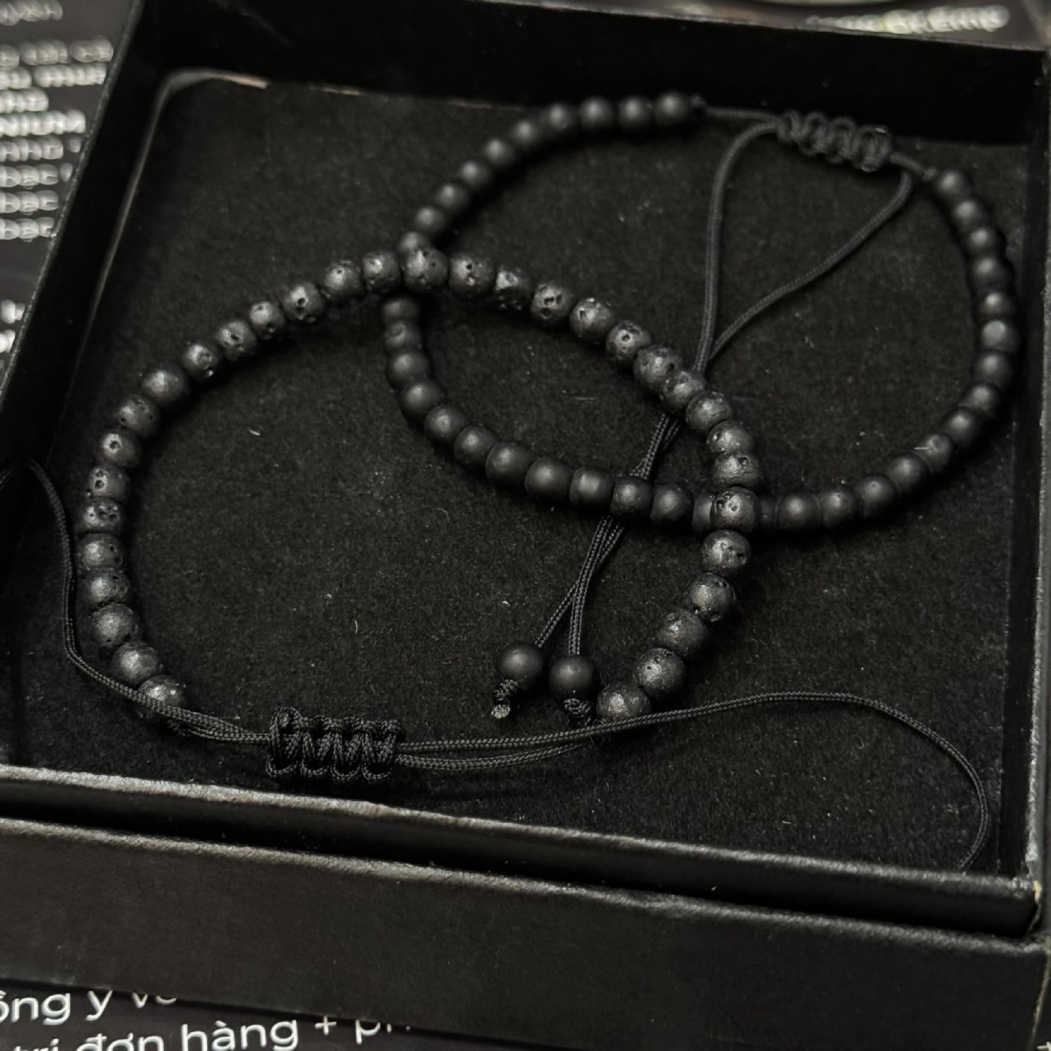 vòng tay đá đen than nhỏ dây rút_thumbnail_1