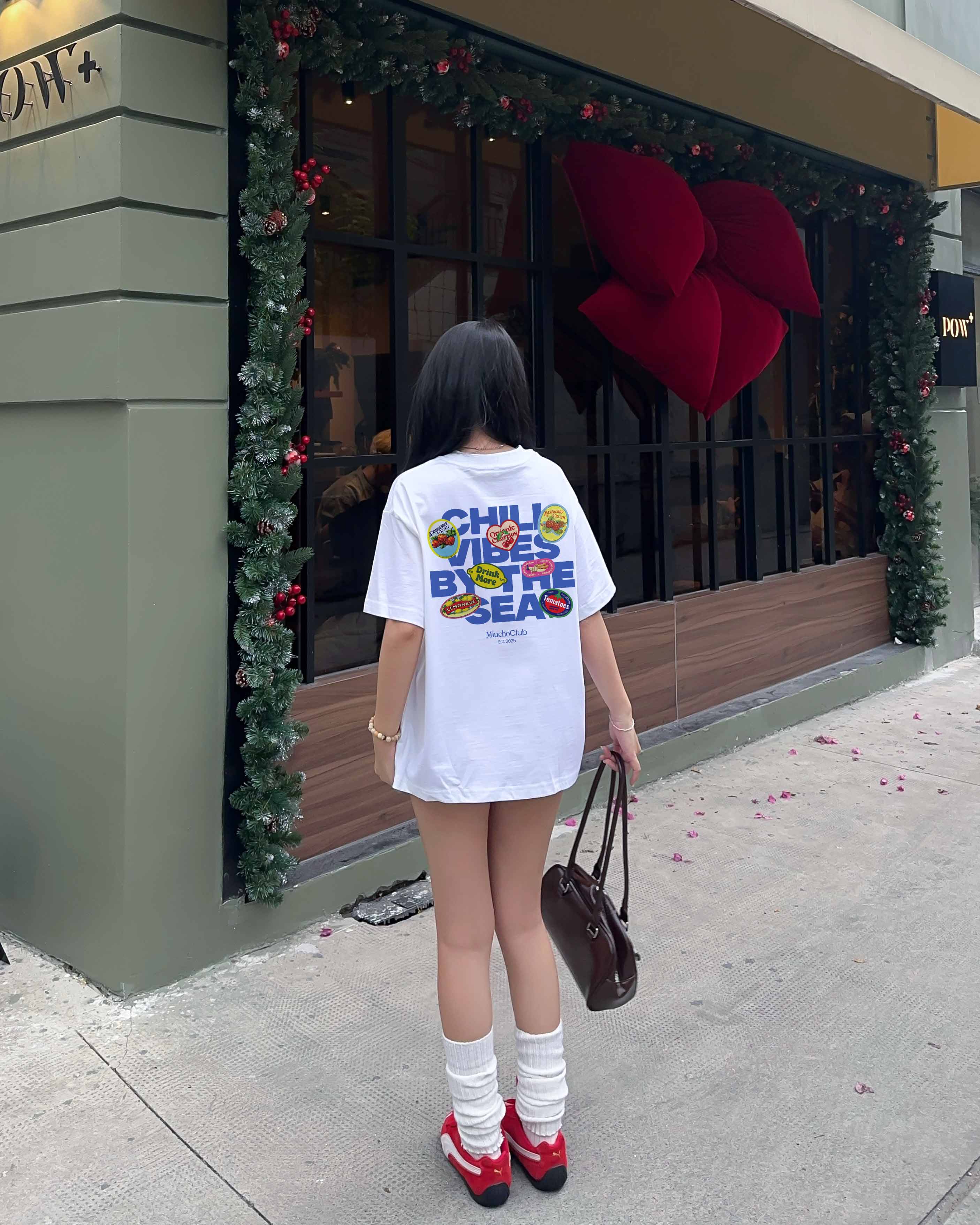 Áo thun boxy chill vibes 2104 Miucho cổ tròn vải cotton 2c 250gsm đứng form in mix_thumbnail_4