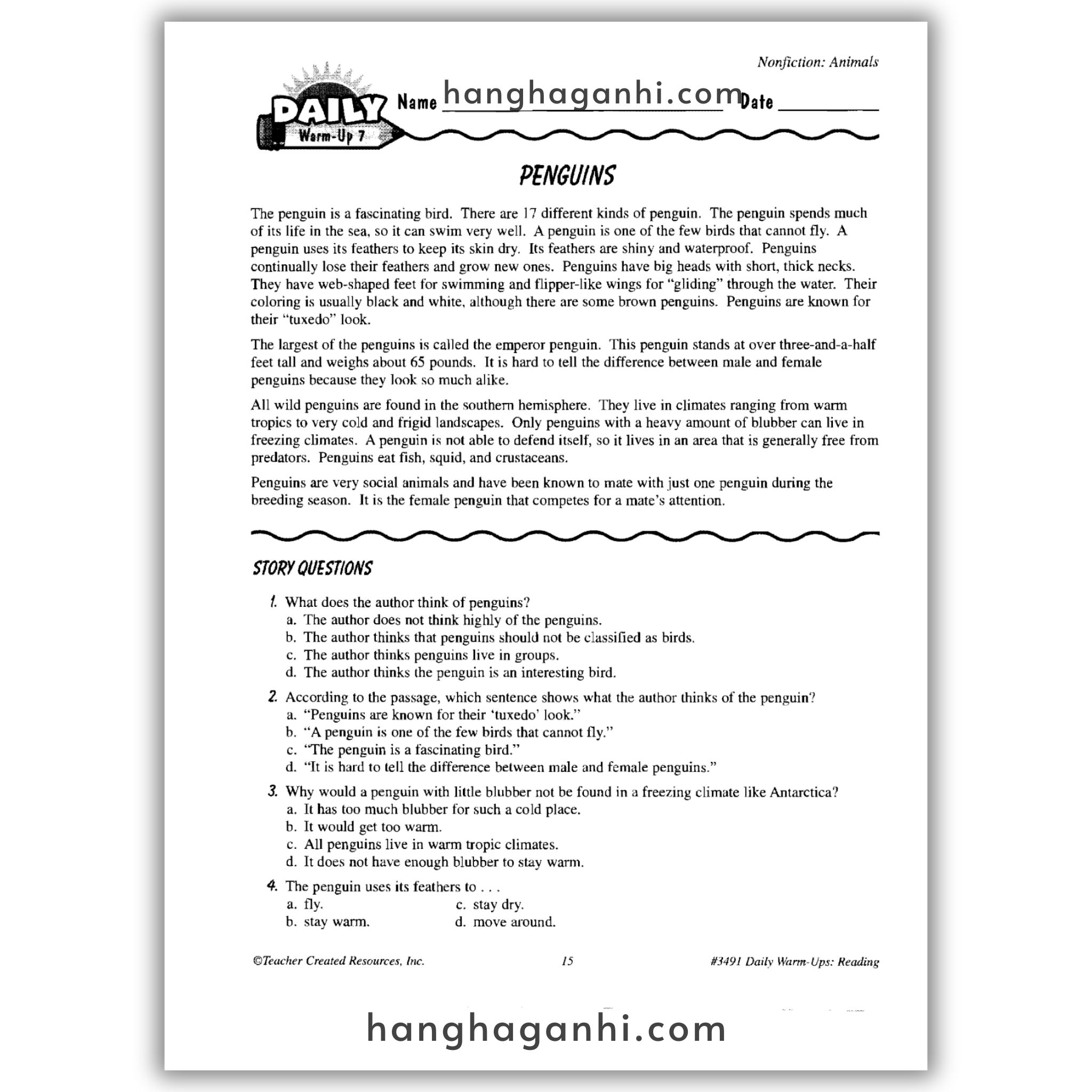 Sách Daily Warm Ups Reading Grade 5_thumbnail_15