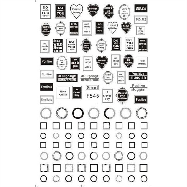 Sticker chữ - F545