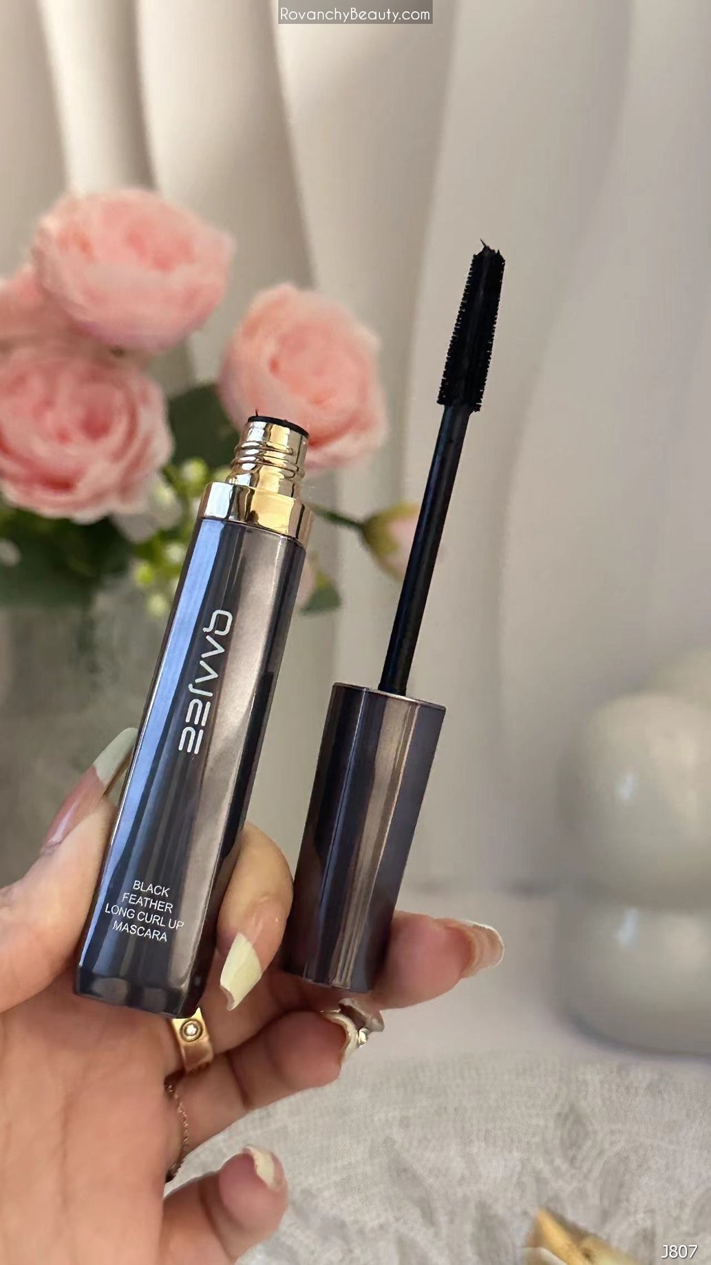 Mascara QAAJEE J807 - Làm Dài Và Cong Mi, Chống Trôi, Bền Màu Suốt 24H_thumbnail_9