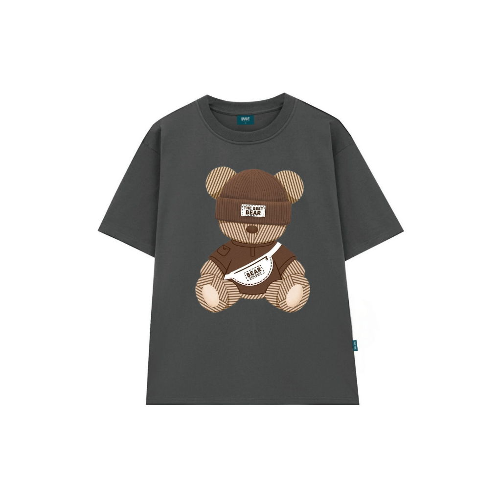 Áo thun unisex hình Gấu The Best Bear local brand 𝐖𝐞 𝐓𝐞𝐞 dáng oversize rộng - WU0902_thumbnail_3