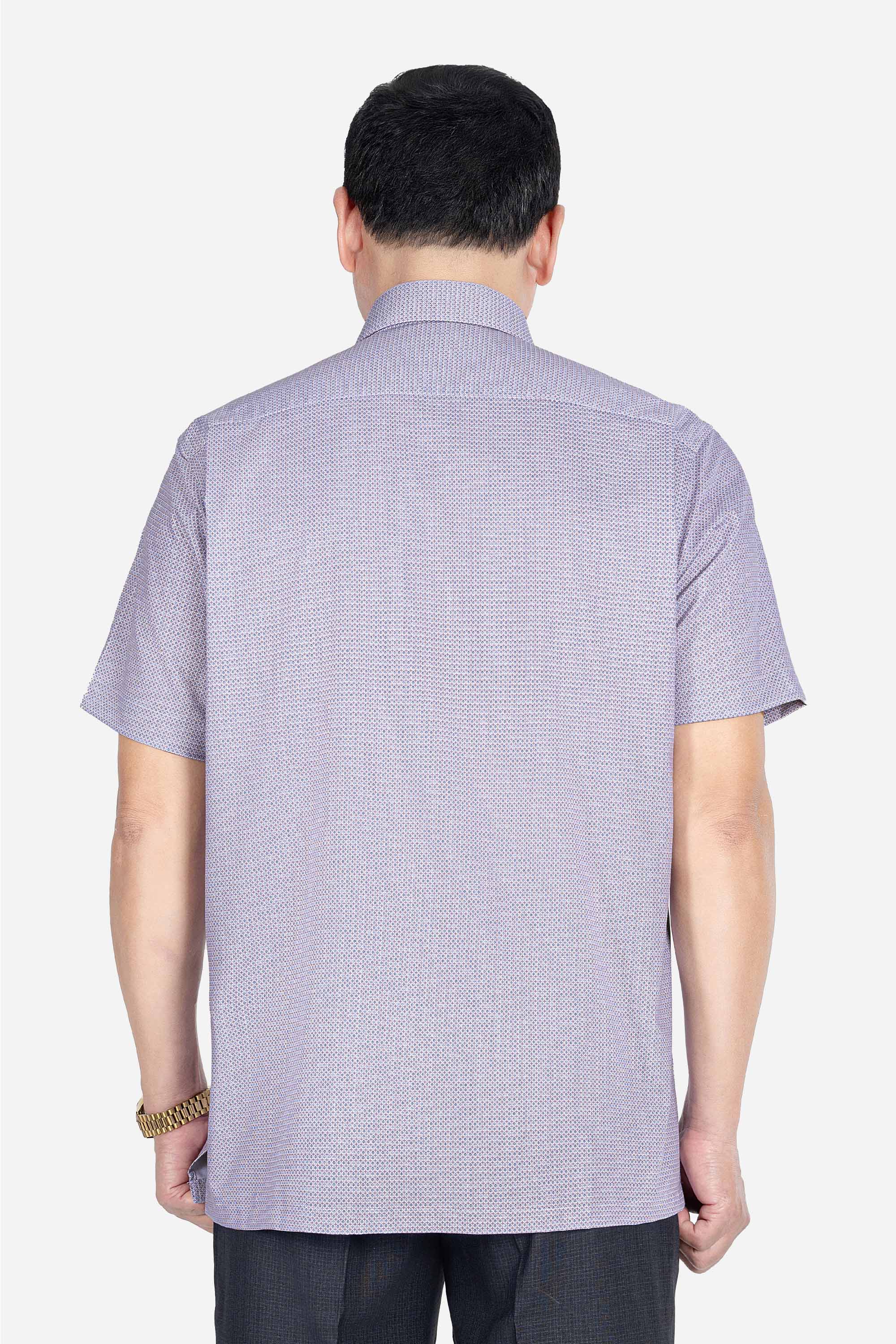 Sơ Mi Cộc Tay Họa Tiết Nam Trung Niên ANCHI Chất Liệu Sợi Sồi Cao Cấp Phom Suông Vạt Ngang Màu Trắng Bi_thumbnail_48