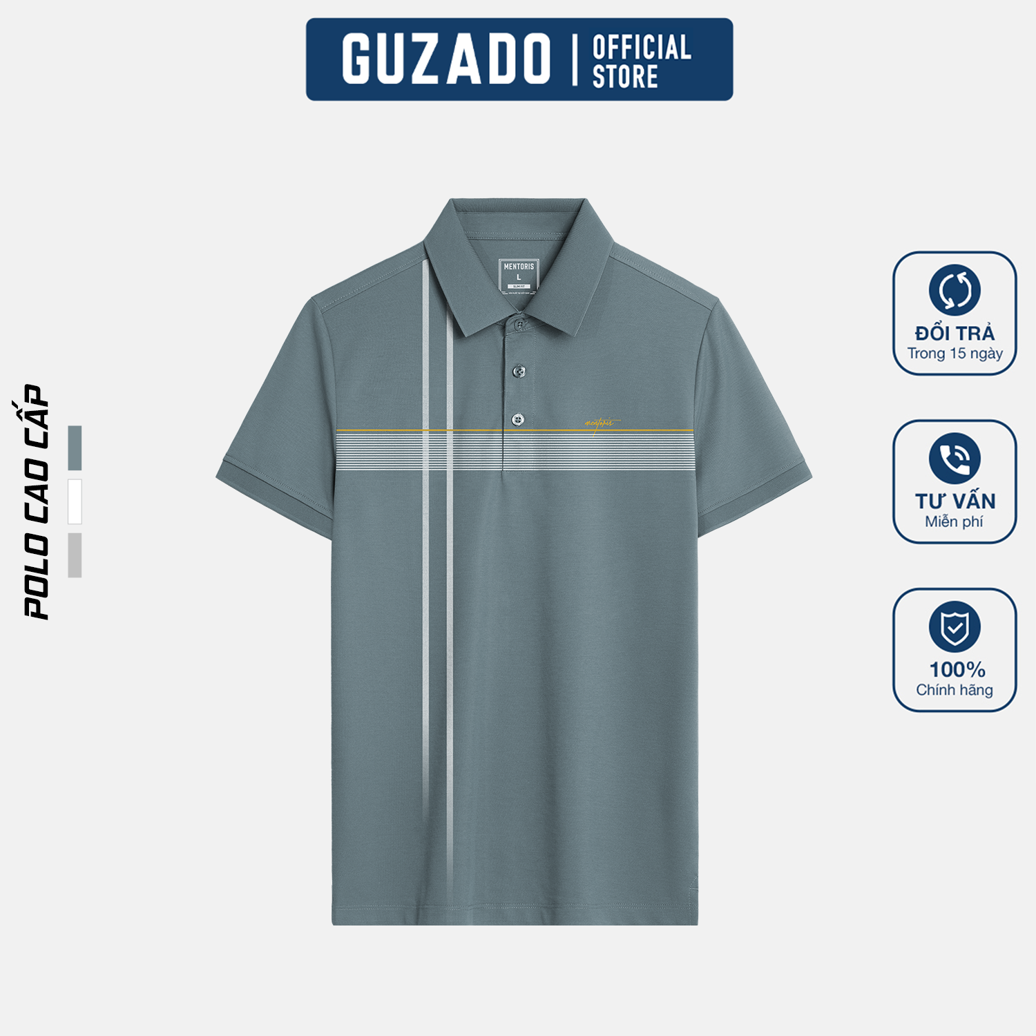 Áo Polo Nam Trẻ Trung Thanh Lịch Thương Hiệu GUZADO MPL2512S_thumbnail_7