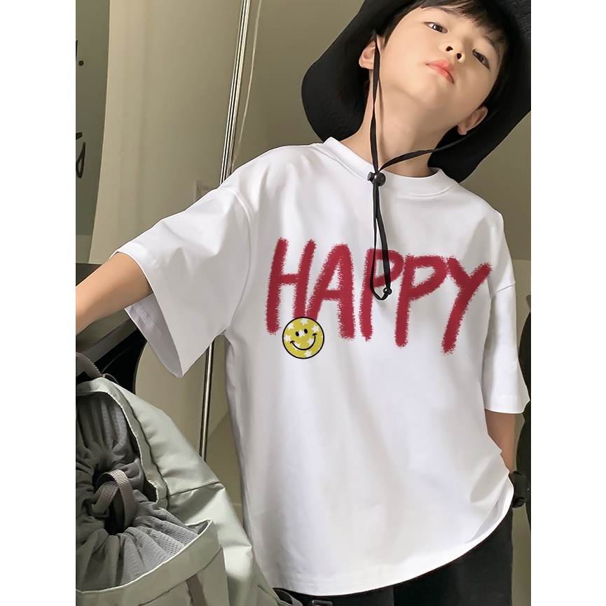 Áo thun cho bé trai bé gái form rộng thoáng mát chất cotton AED942 Miucho Kid in mix_thumbnail_2