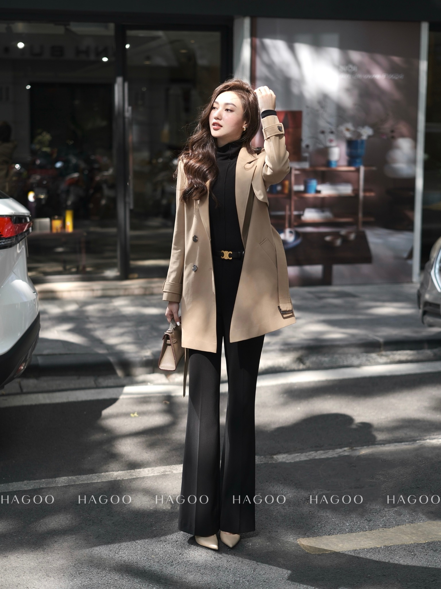 Áo măng tô dáng lửng HAGOO_thumbnail_3