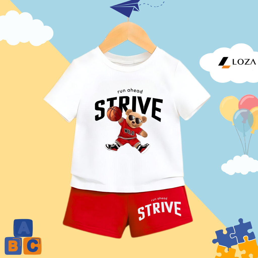 Bộ quần áo bé trai in hình 'Gấu Strive' - Loza Kids SB285_thumbnail_9