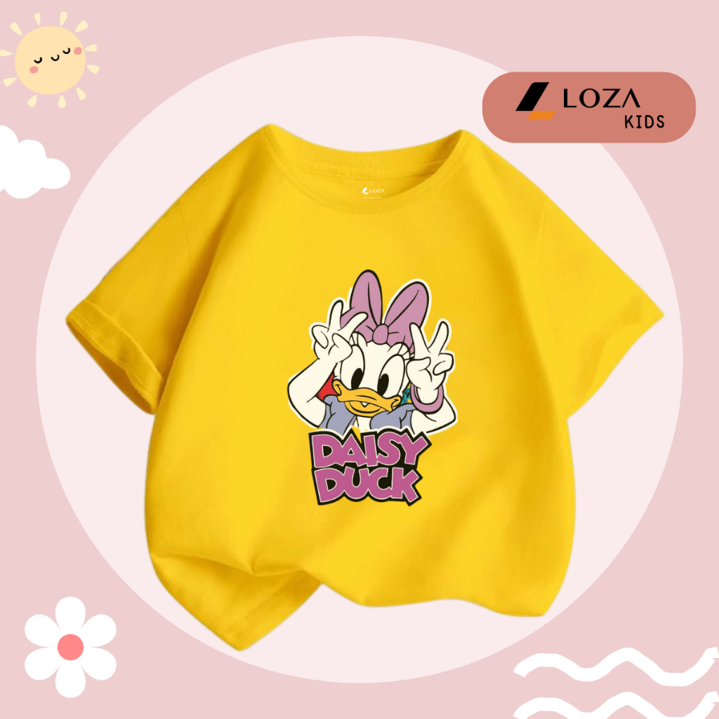 Áo thun bé gái in hình Mickey Vịt Donal - Loza Kids Mã CA005_thumbnail_12