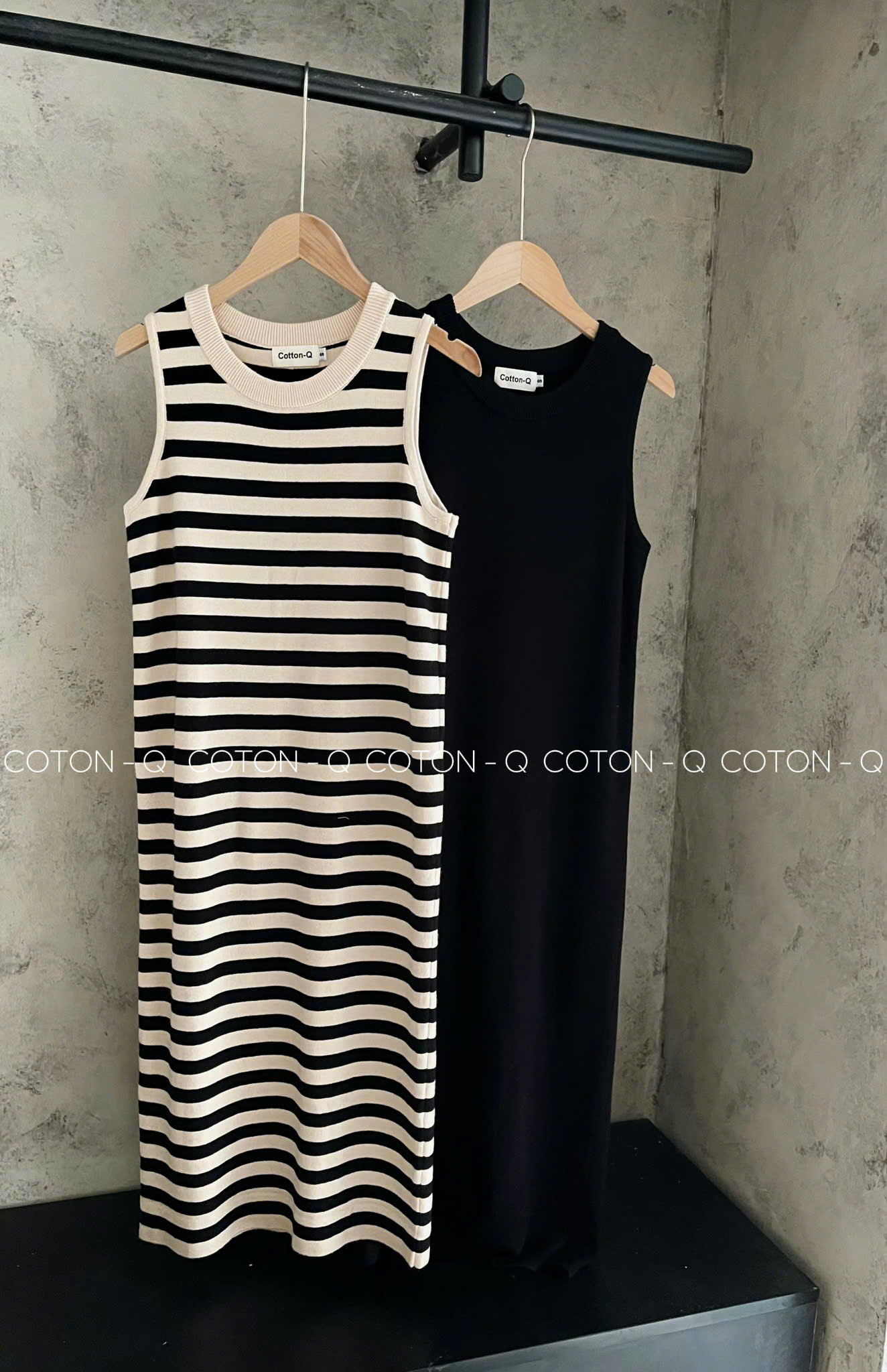 Đầm cotton Q ( ĐEN )_thumbnail_0