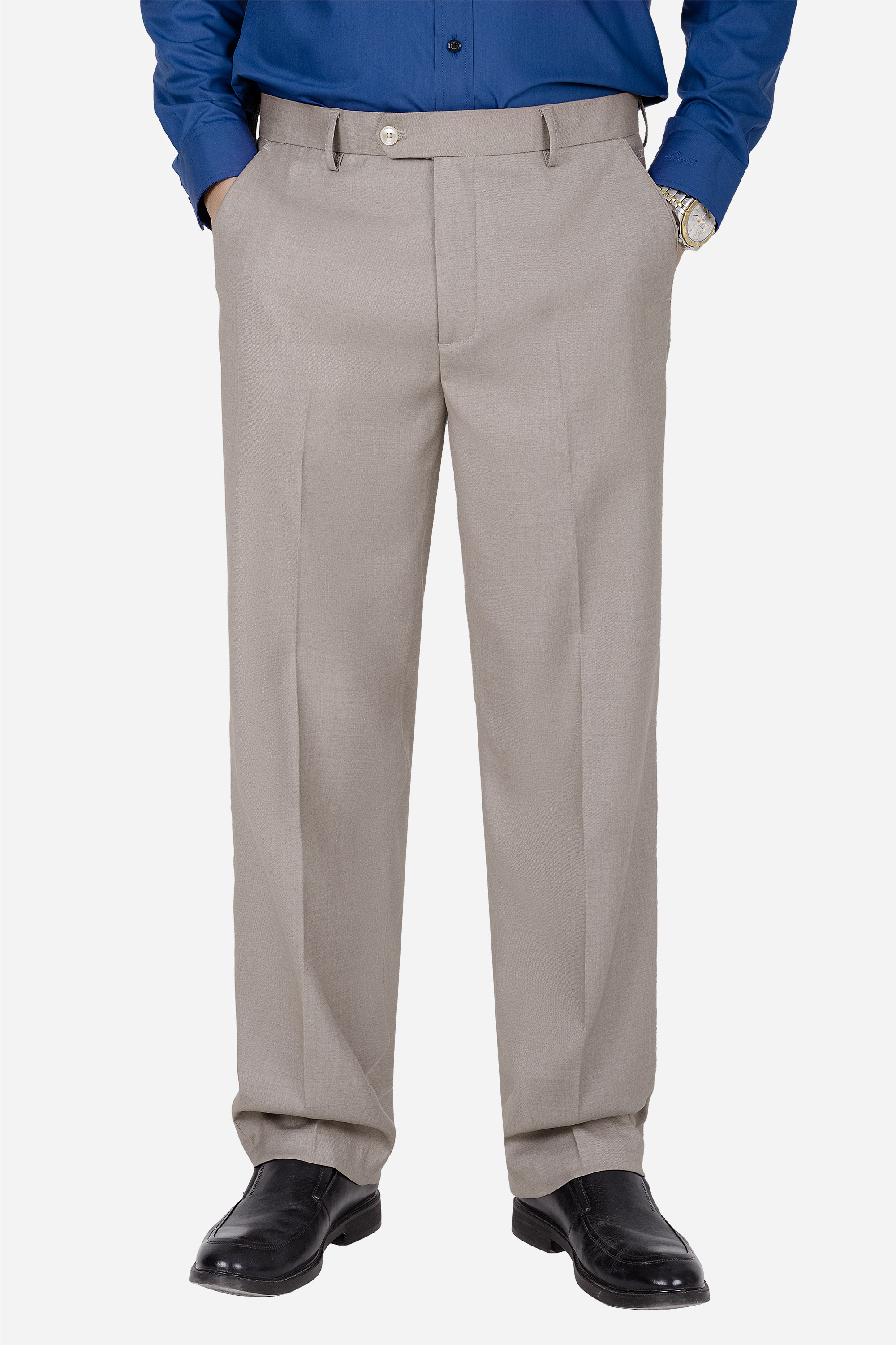 Quần Âu 0 Li Nam Trung Niên ANCHI Chất Liệu Tuytsi Siêu Nhẹ Phom Suông Ống Rộng