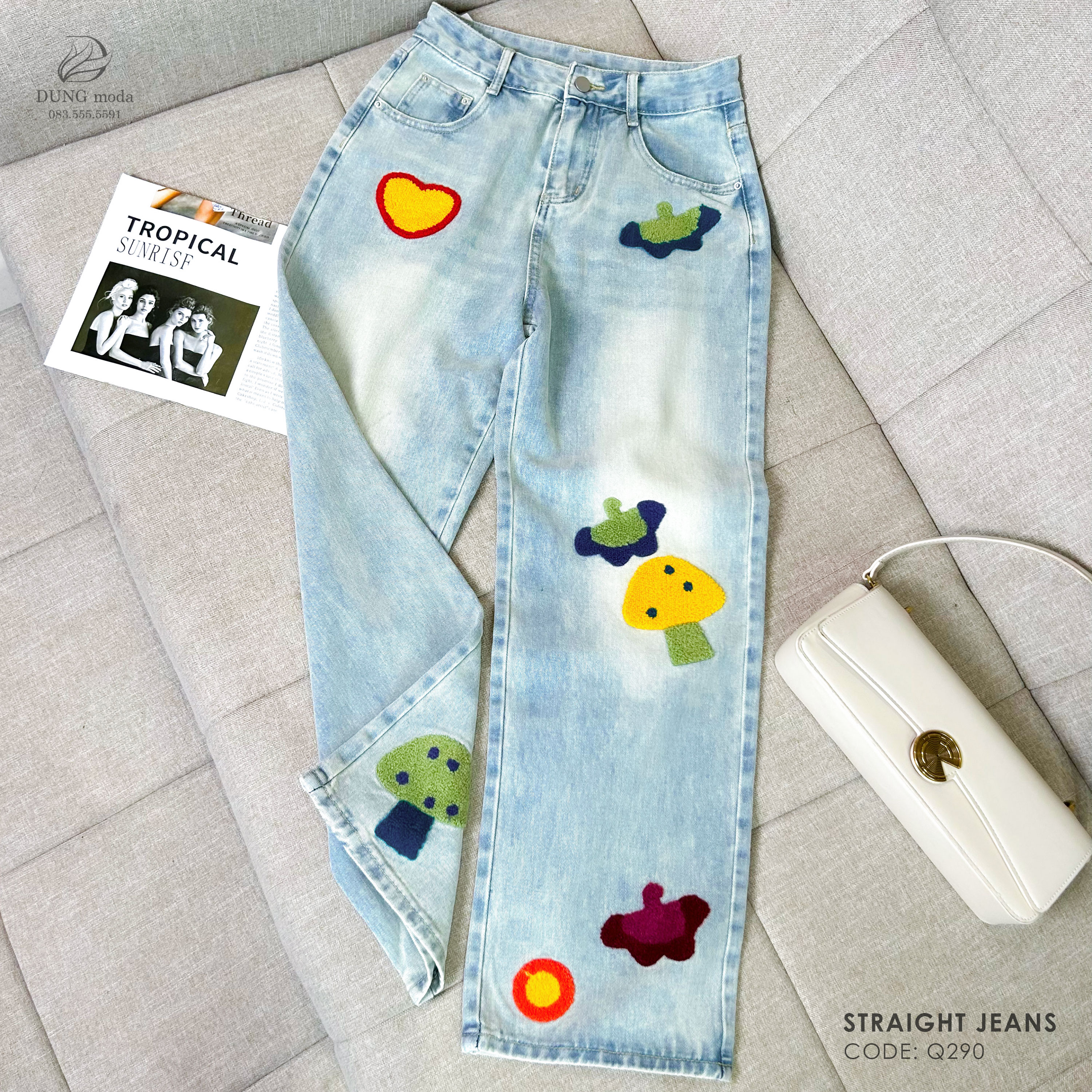 Quần Jean Suông DungModa Q290 8898_thumbnail_4