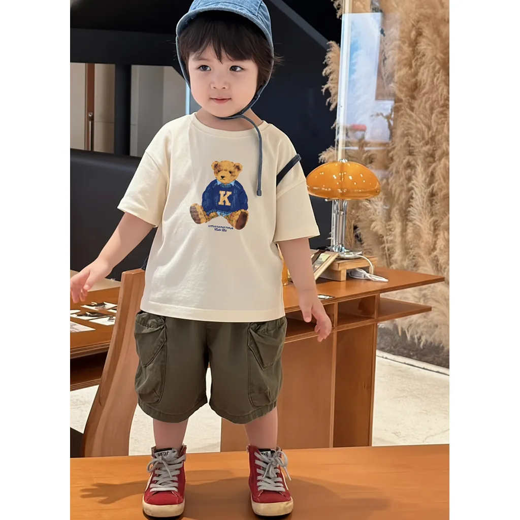 Áo thun bé trai bé gái Kado Teddy form rộng 3411_thumbnail_3