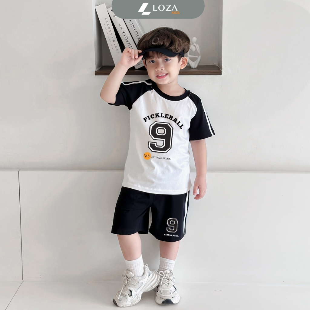 Bộ đồ bé trai in chữ 'Pickleball 9'- Loza BF338_thumbnail_1