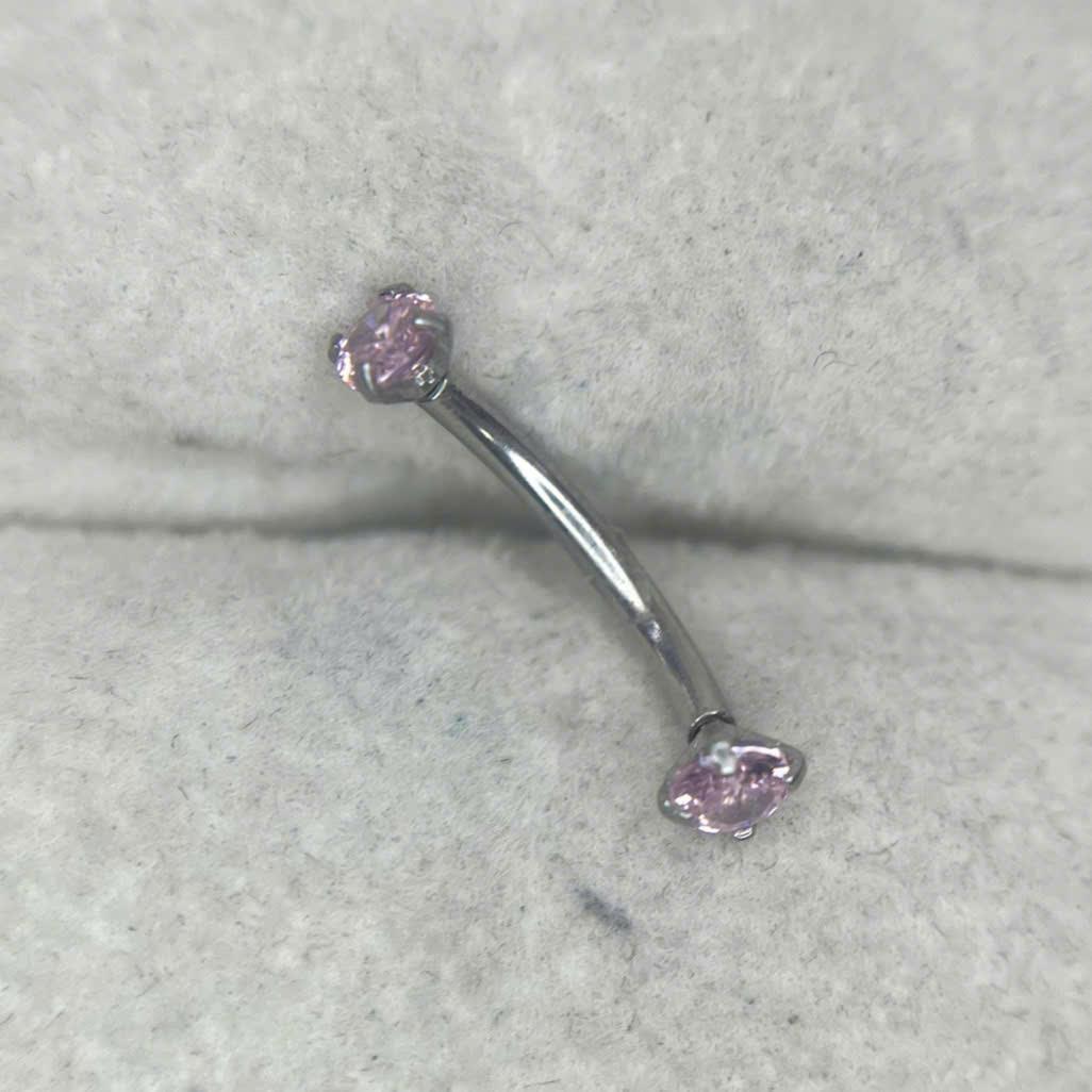 banana kiểu size 10 kim cương hồng chấu.