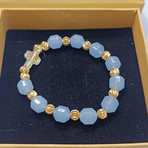 Vòng mân côi đá 10ly cách vàng TG phale áo mẫu 7