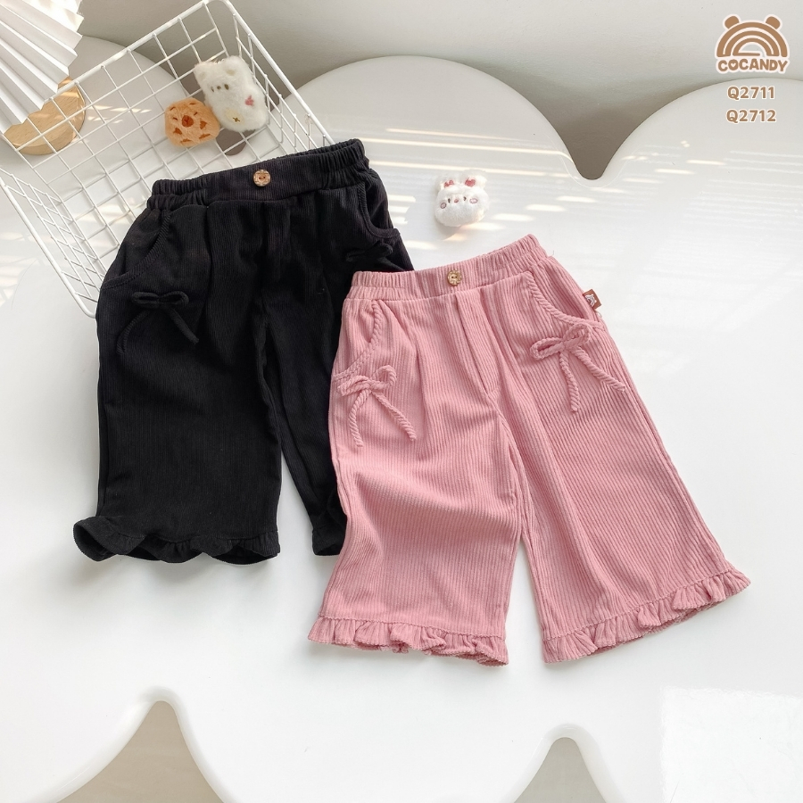 Quần dài nhung ĐEN gấu nhún bèo_thumbnail_3