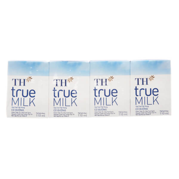 SỮA NƯỚC TH TRUE MILK 110ml T/12 lốc x 4H