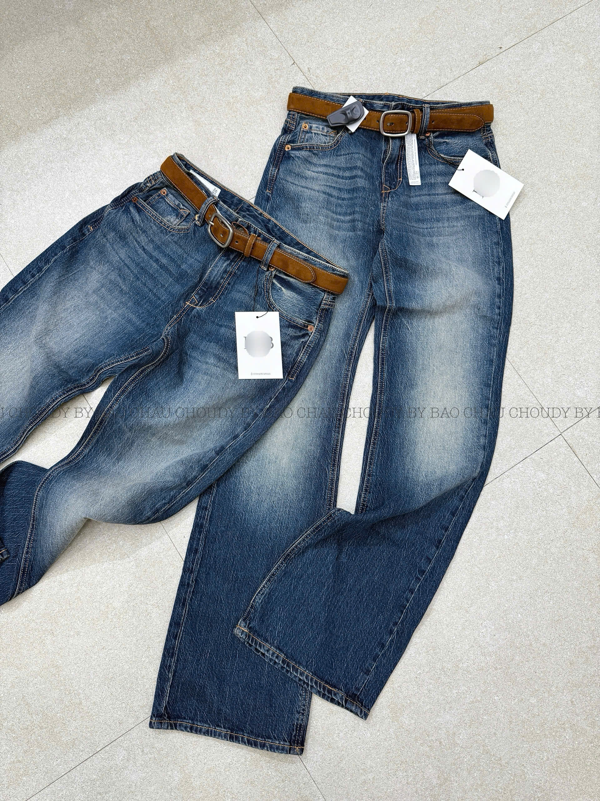 Q336 QUẦN JEAN ỐNG LOE ( KÈM THẮT LƯNG )_thumbnail_1