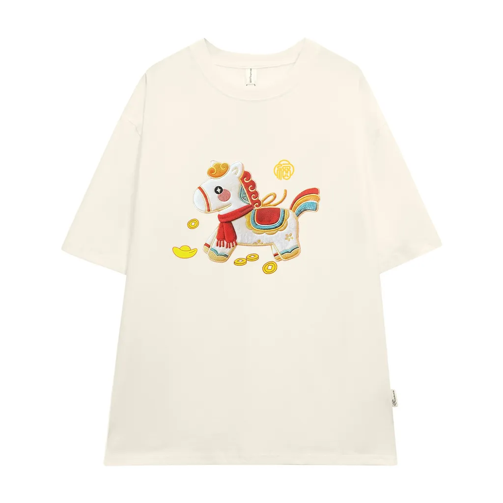 Áo thun bé và gia đình Kado vải thoáng mát thấm hút tốt Ngựa Kỳ Lân 2963_thumbnail_11