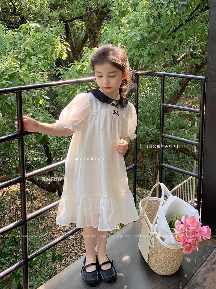 Váy xòe phối cổ sen VA23034