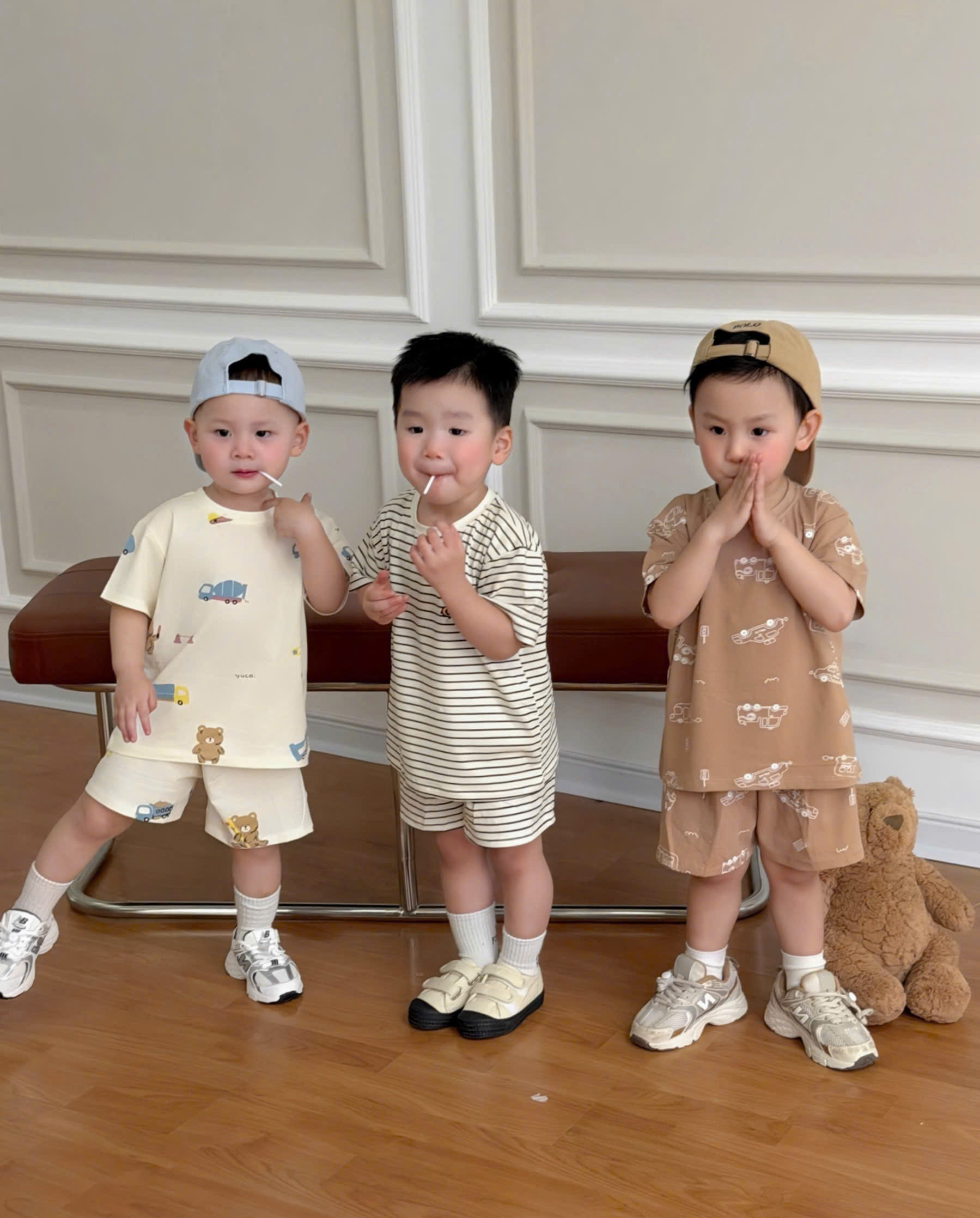 N20 SET 3 BỘ CỘC XE VÀ GẤU- A100.325