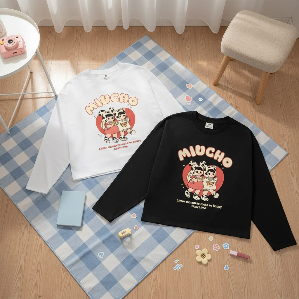 Áo thun nữ boxy tay dài Streetwear Miucho 3148_thumbnail_6