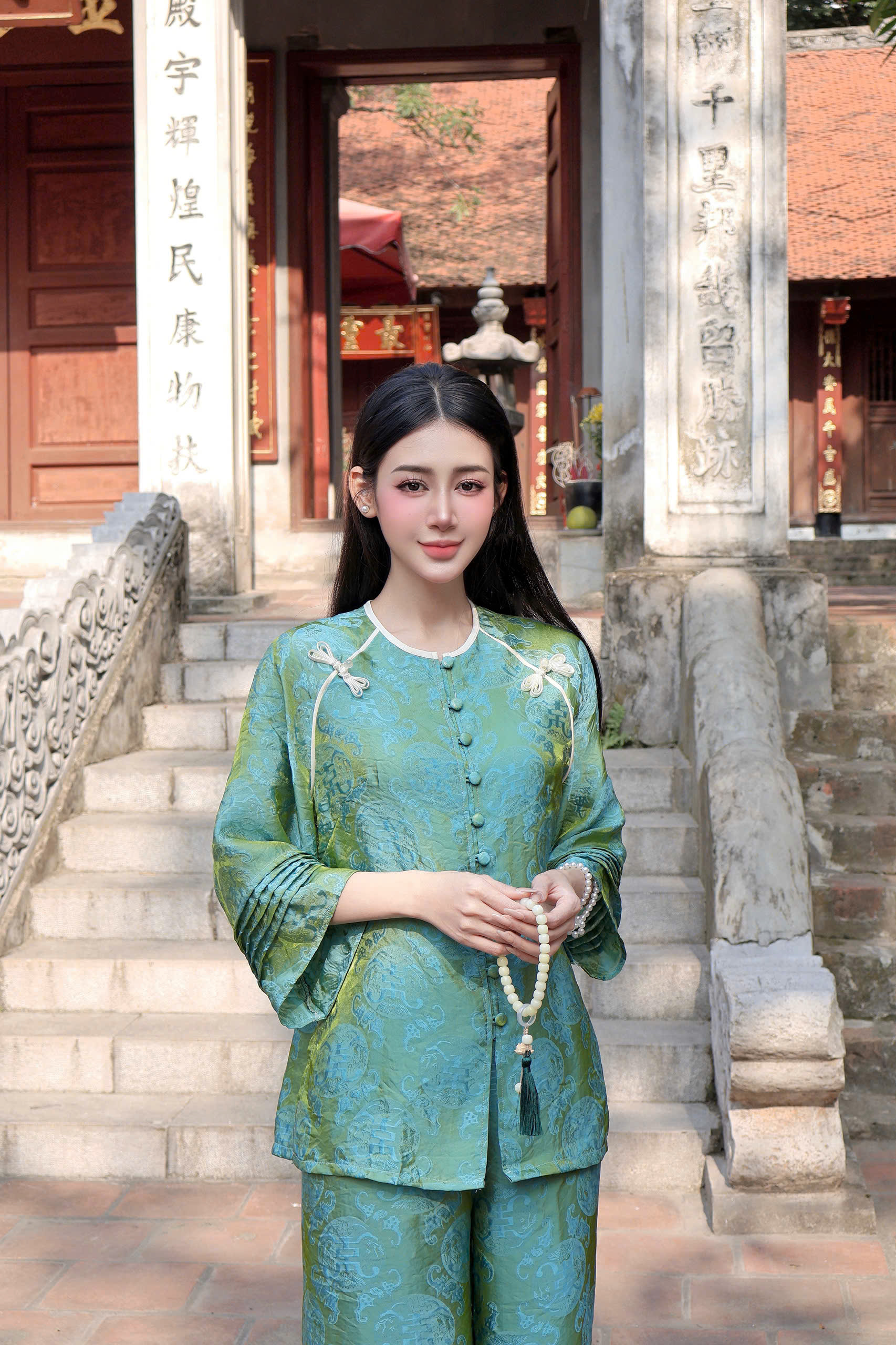 PP376 Pháp phục lễ chùa lụa ánh kim Tinh Nhi_thumbnail_6