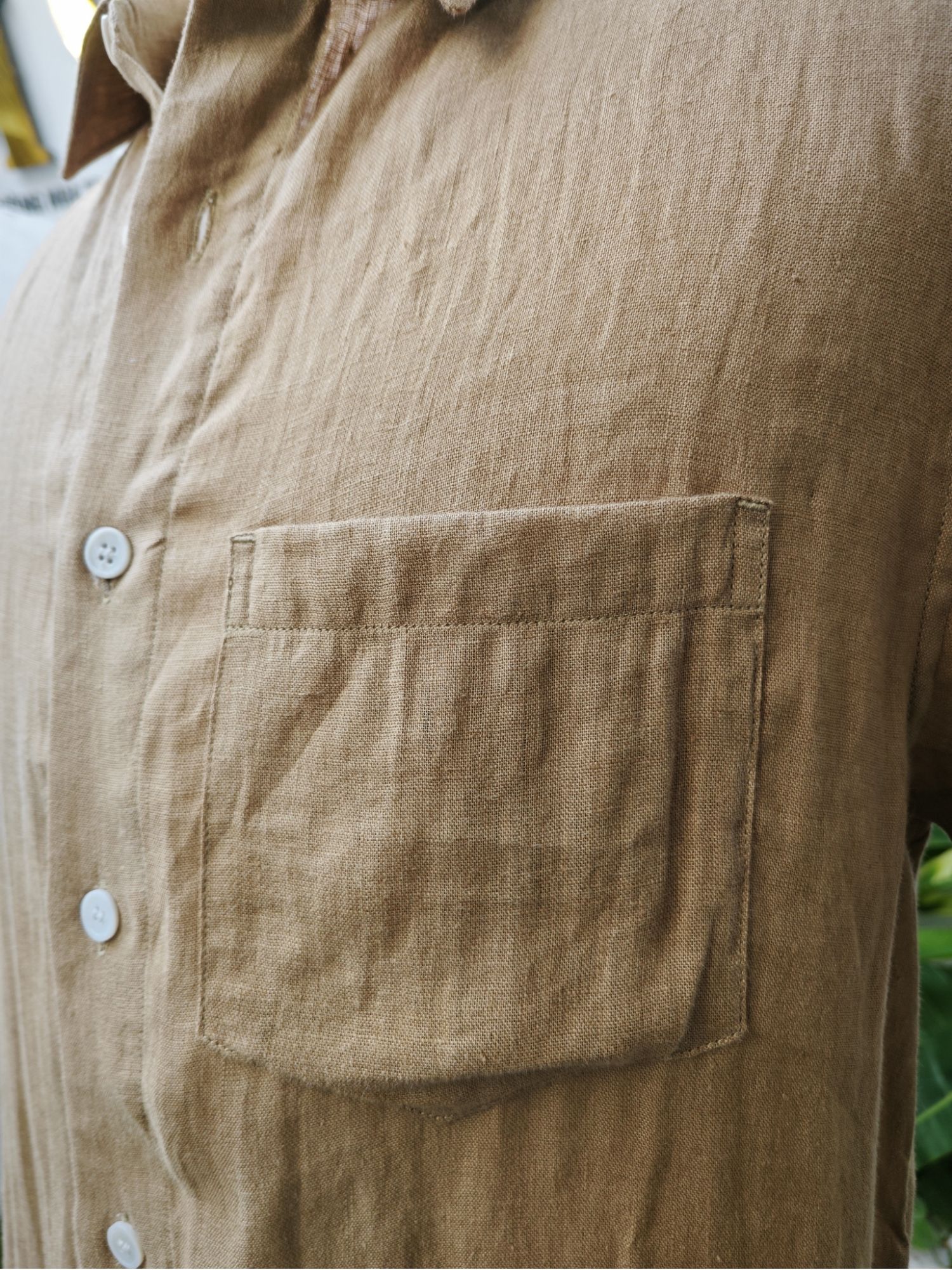 Sơ mi 100% linen tay ngắn cổ kiểu Đức_thumbnail_4