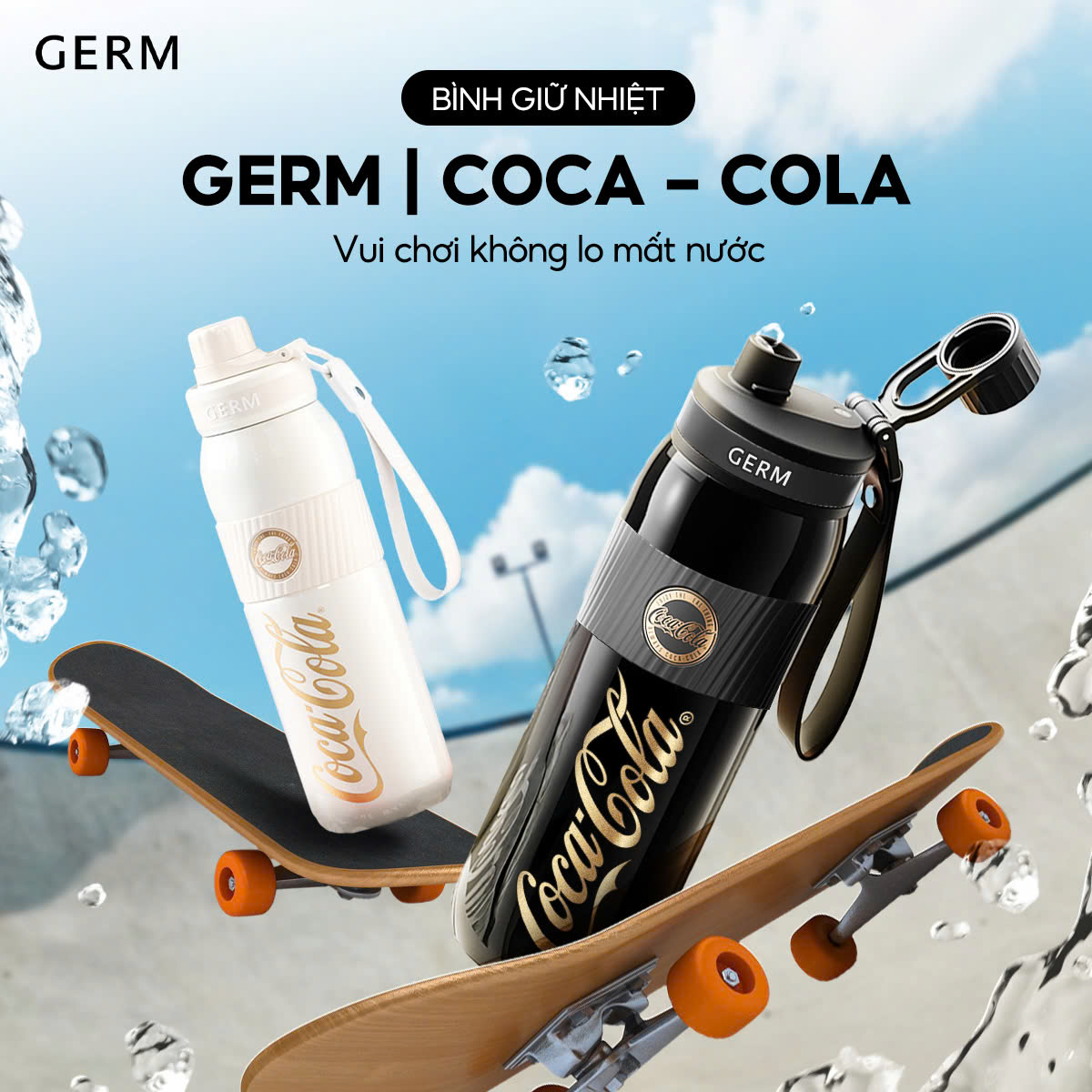 Bình Giữ Nhiệt Thể Thao GERM  650ml