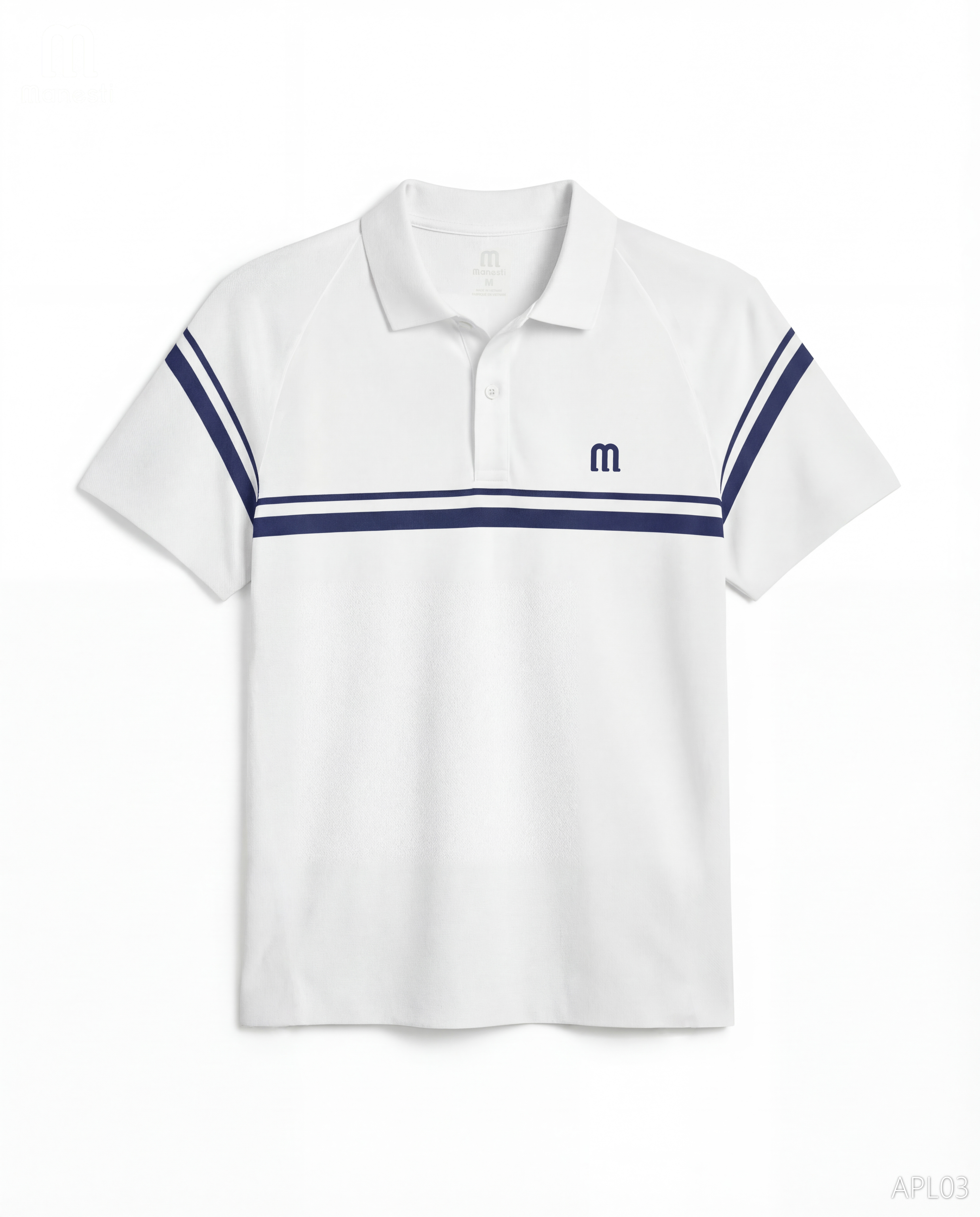 Áo polo nam Twin Crest Manesti