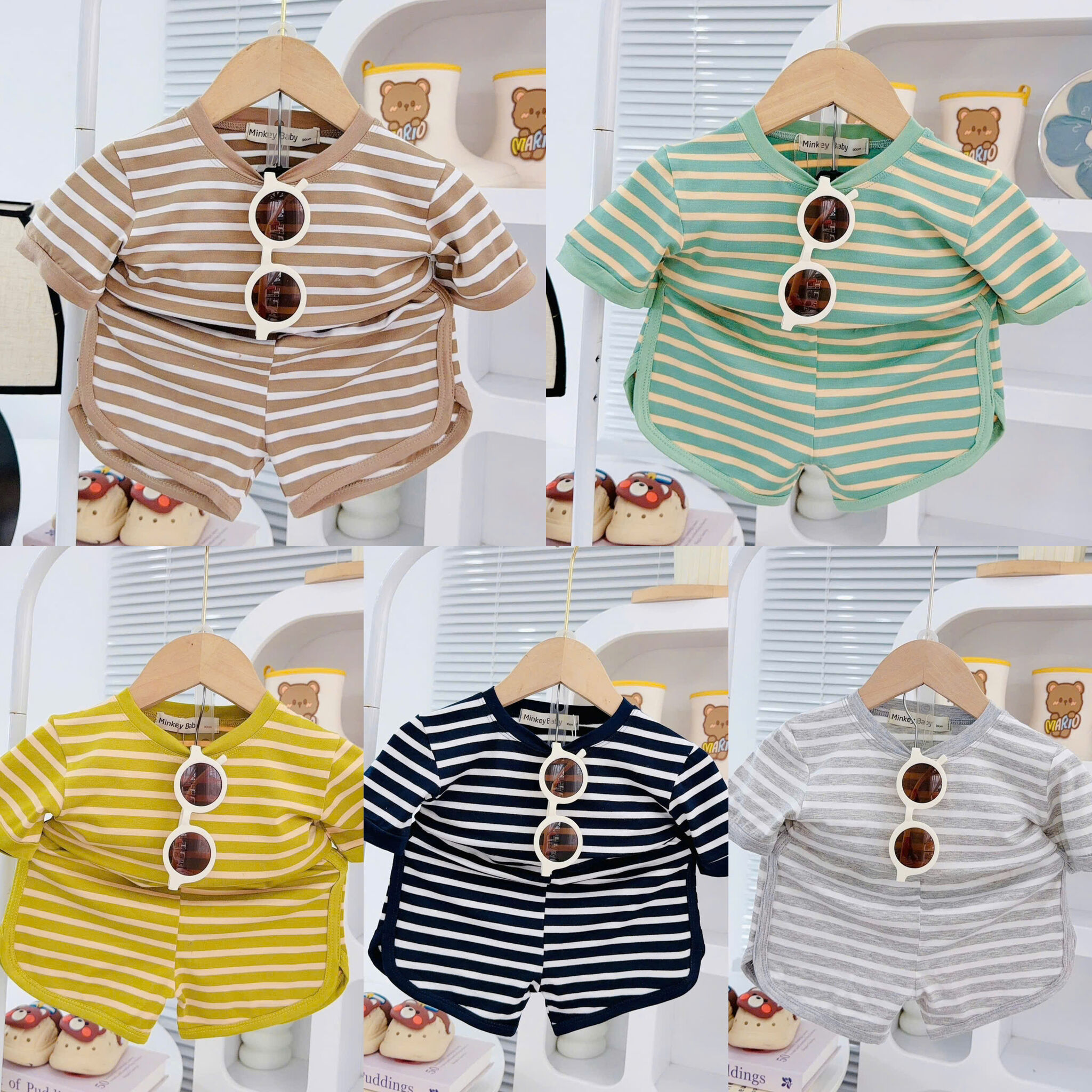 N65 BỘ CỘC MINKEY SỌC NGANG- A003.133