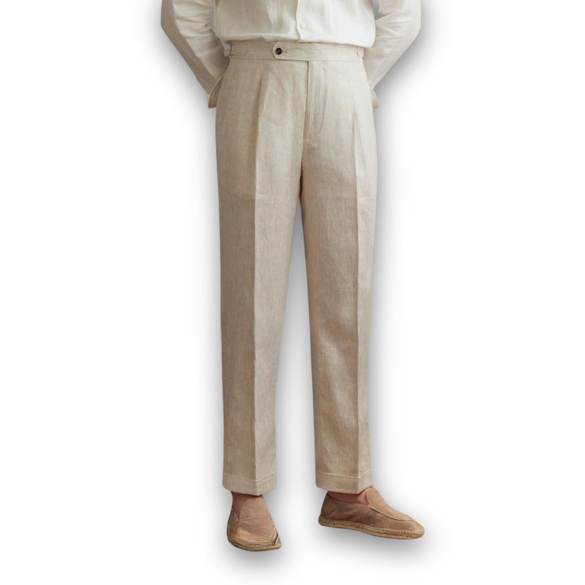 Sidetab Linen Trousers – Season 3