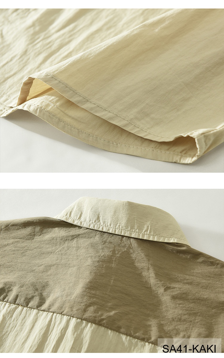 SA41 - Áo sơ mi nam tay ngắn phối màu phong cách Hàn Quốc, chất cotton thoáng mát_thumbnail_16